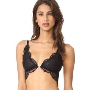NWT Free People You're So Great Black Lace Bra 32C